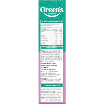 Green's Sultana Cake Mix 340g