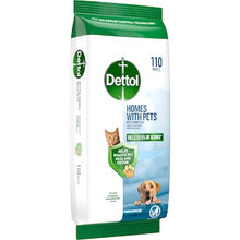 Dettol Homes With Pets Multipurpose Wipes Fresh Breeze 110 pack