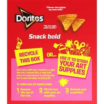 Doritos Corn Chips Lunchbox Snacks Multipack Cheese Supreme 8 pack