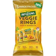 Infuzions Veggie Rings Aussie BBQ Lunch Box Snacks 5 pack