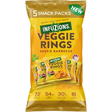 Infuzions Veggie Rings Aussie Barbecue 5 pack