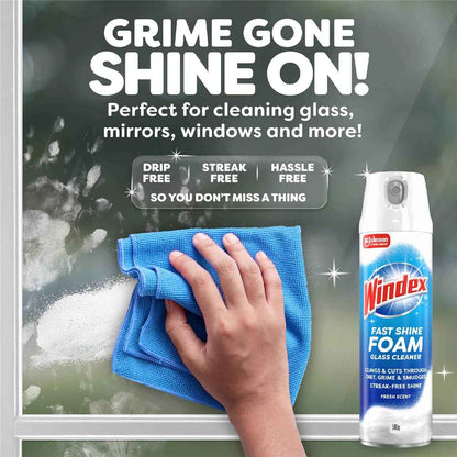Windex Power Foaming Window Cleaner Fresh Scent 500g