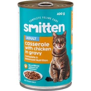 Smitten Wet Cat Food Casserole Chicken In Gravy 400g