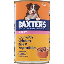 Baxter's Puppy Dog Food Wet Loaf Chicken Rice & Vegetables 700g