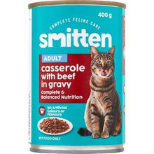 Smitten Wet Cat Food Casserole Beef In Gravy 400g