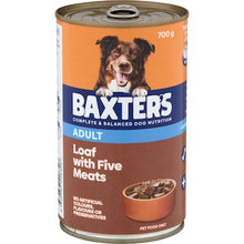 Baxter's Adult Dog Food Wet Loaf Five Meats 700g