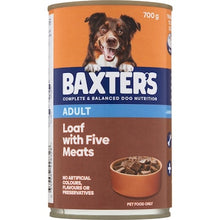 Baxter's Adult Dog Food Wet Loaf Five Meats 700g