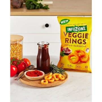 Infuzions Veggie Rings Aussie Barbecue 90g