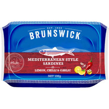 Brunswick Sardines Mediterranean Style In Lemon Chilli & Garlic 106g