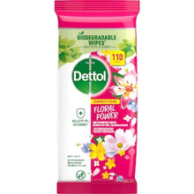 Dettol Serenity Home Multipurpose Wipes Floral Power 110 pack