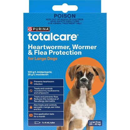 Purina Total Care Heartwormer Wormer & Flea Protection Large Dog each