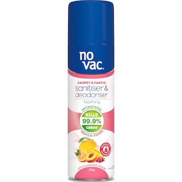 No Vac Carpet & Fabric Foaming Sanitiser & Deodoriser 290g
