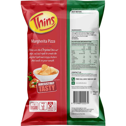 Thins Potato Chips Margherita Pizza 150g
