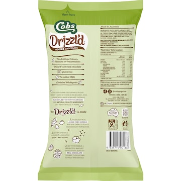 Cobs Drizzled Popcorn Milk Chocolate 110g
