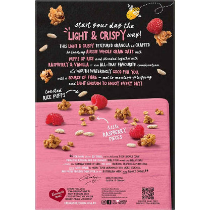 Carman's Light & Crispy Granola Raspberry & Vanilla 400g