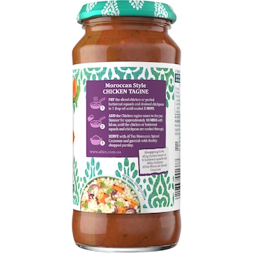 Al'Fez Moroccan Chicken Tagine Simmer Sauce Mild 425g
