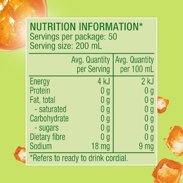 Golden Circle Zero Sugar Cordial Fruit Cup 2L