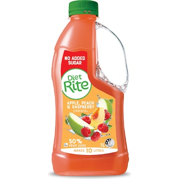 Apple Peach Raspberry Flavoured Drink Concentrate 1L