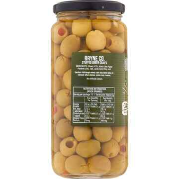 Bryne Co Stuffed Green Olives 450g