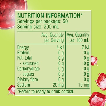Golden Circle Zero Sugar Cordial Raspberry 2L