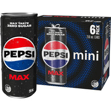 Pepsi Max Mini Cans 250mL x 6 pack