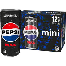 Pepsi Max Mini Cans 250mL x 12 pack