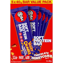 BSc x Violet Crumble Soft Protein Bar Chocolate Honeycomb 40g x 5 pack