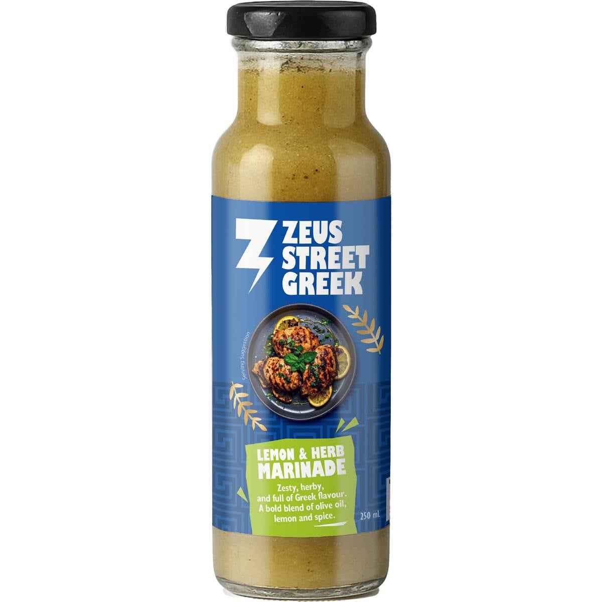 Zeus Street Greek Lemon & Herb Marinade 250mL