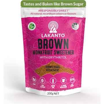 Lakanto Brown Monkfruit Sweetener With Erythritol 200g