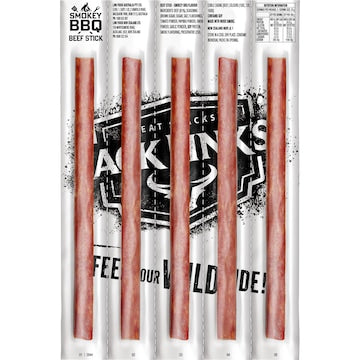 Jack Link's Smokey BBQ Beef Sticks 25g x 5 pack