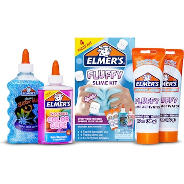 Elmer's Fluffy Slime Kit 4 pack