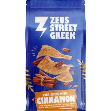 Zeus Street Greek Pita Chips With Cinnamon 150g