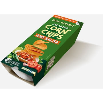 Corn Harvest Corn Chips & Salsa Jalapeno 100g