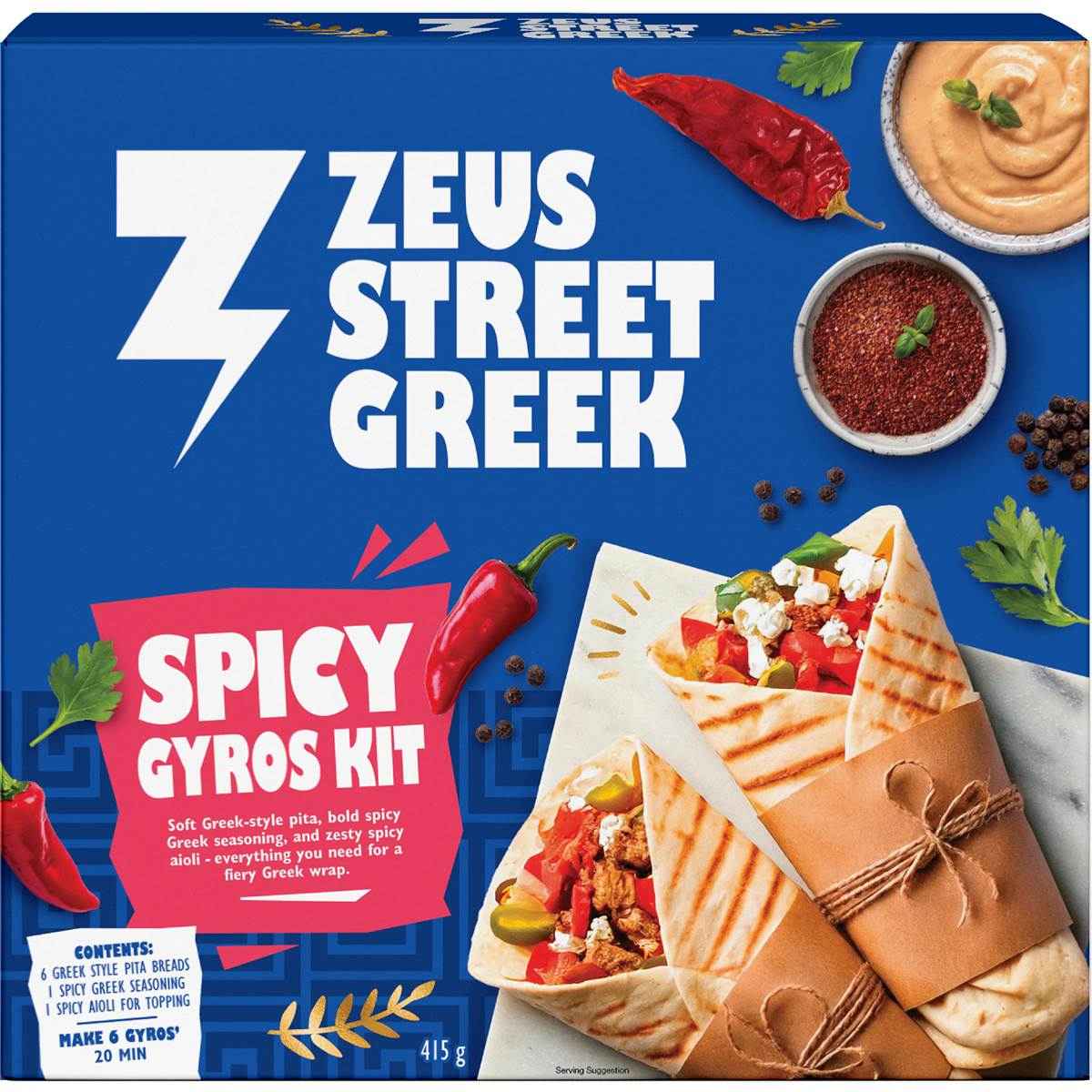 Zeus Street Greek Spicy Gyros Kit 415g