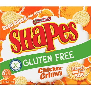 Arnott's Gluten Free Shapes Chicken Crimpy Gluten Free 110g