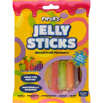 Piper's Fruit Jelly Sticks 400g
