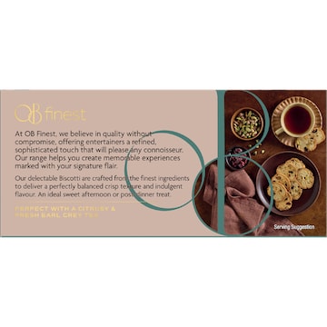 OB Finest Biscotti Biscuits Pistachio & Cranberry 100g