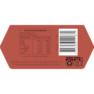 Lindt Lindor Assorted Chocolate Rose Gold Cornet 331g