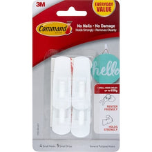 Command Everyday Value General Purpose Small Hooks 4 pack