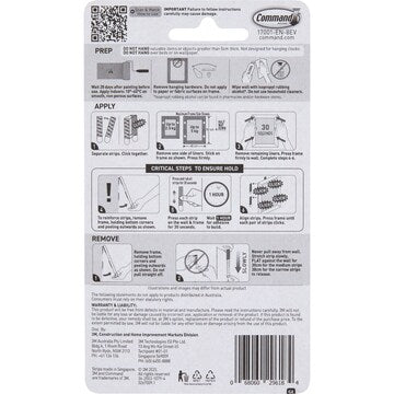 Command Everyday Value Assorted Hanging Strips Narrow & Medium 8 pack
