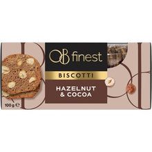 OB Finest Biscotti Biscuits Hazelnut & Cocoa 100g