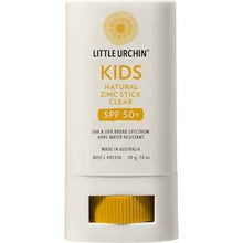 Little Urchin SPF50 Kids Natural Zinc Stick Clear 20g