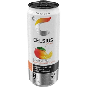 Celsius Sparkling Energy Drink Mango Lemonade 300mL