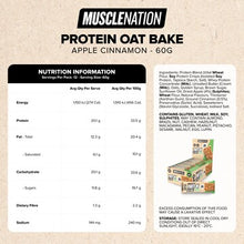 Muscle Nation Protein Oat Bake Bar Apple Cinnamon 60g