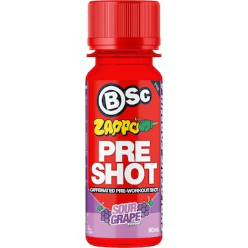 BSc Pre-Workout Shot Zappo Sour Grape 60mL