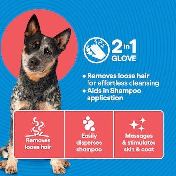 Total Care Grooming & Shampoo Glove each