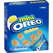 Oreo Mini Cookies Golden Bags 10 pack 204g