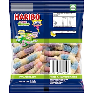 Haribo Fruity Wormies Share Size 140g