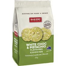 Bakers Finest White Choc & Pistachio Flavoured Cookies 275g