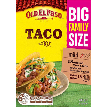 Old El Paso Taco Kit Big Family Size 495g